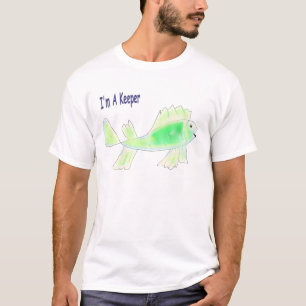 Camiseta Los pescados lindos con mí soy un texto del