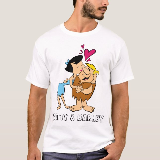 Camiseta Los Picapiedra | Betty Kissing Barney (Anverso)
