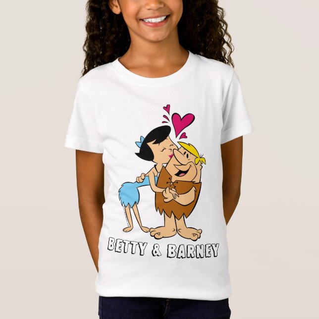 Camiseta Los Picapiedra | Betty Kissing Barney (Anverso)