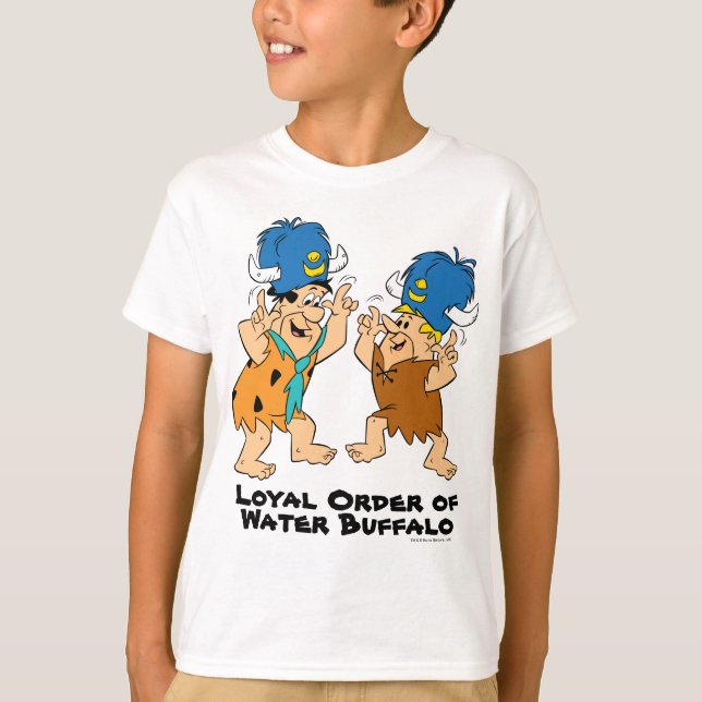 Camiseta Los Picapiedra | Buffaloes de agua Fred y Barney (Anverso)