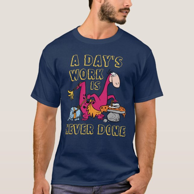 Camiseta Los Picapiedra | Casa de limpieza Dino (Anverso)