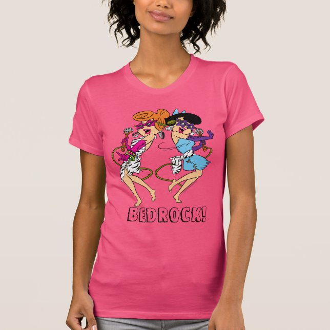 Camiseta Los Picapiedra | Estrellas Wilma & Betty Rock (Anverso)