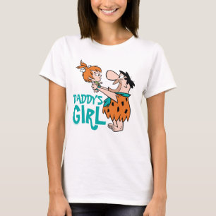 Camiseta Los Picapiedra   Fred & Pebbles - Chica de papá