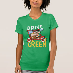 Camiseta Los Picapiedra   Fred y Barney - Drive Green