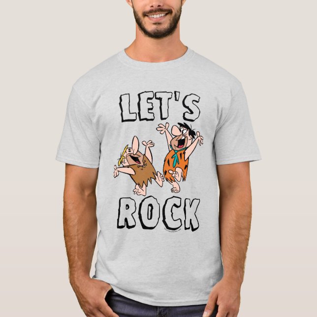 Camiseta Los Picapiedra | Fred y Barney - Vamos a rock (Anverso)