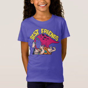 Camiseta Los Picapiedra   Fred y Dino - Los mejores amigos