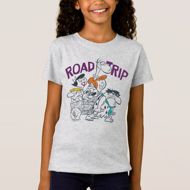 Camiseta Los Picapiedra | Viaje por carretera (Anverso)