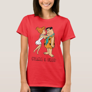 Camiseta Los Picapiedra   Wilma Kissing Fred