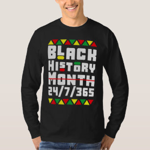 Camiseta Los pijamas de historia negra celebran el mes de l