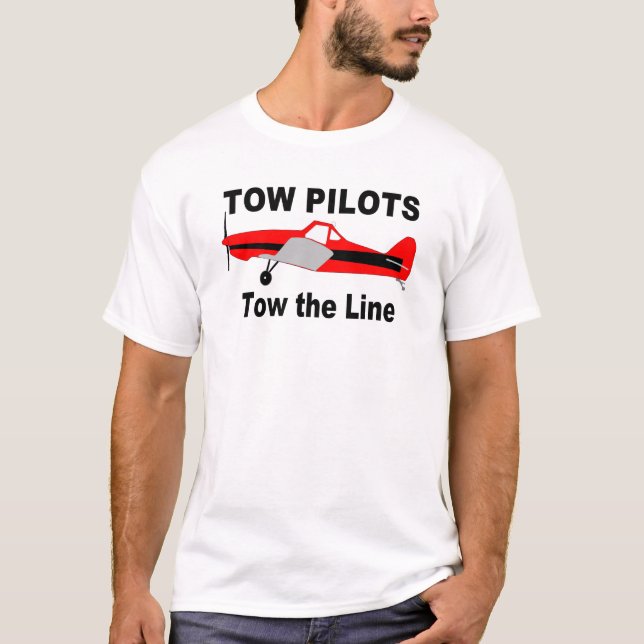 Camiseta Los pilotos de la remolque remolcan la línea (Anverso)