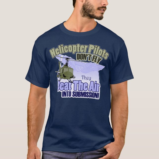 Camiseta Los pilotos del helicóptero no vuelan [UH-1] (Anverso)