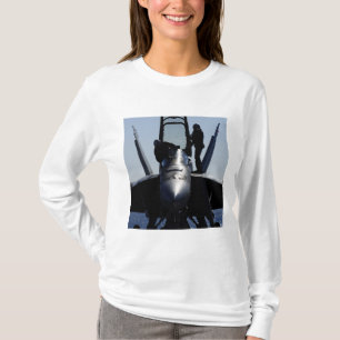 Camiseta Los pilotos realizan una inspección previa al vuel