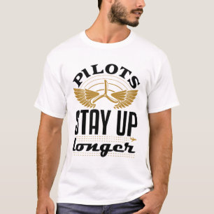 Camiseta Los pilotos se mantienen despiertos más tiempo Avi