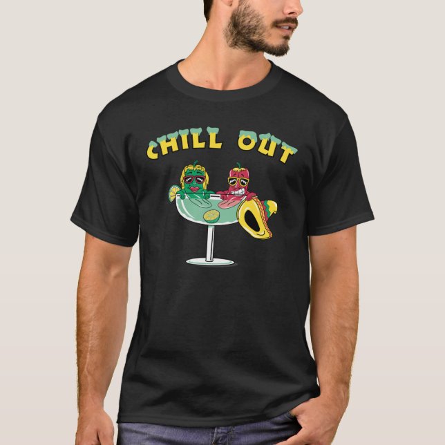 Camiseta Los pimientos de chile cortos en Margarita se caen (Anverso)