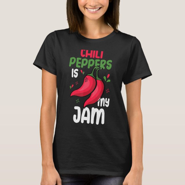 Camiseta Los Pimientos De Chili Son Mi Comida De Pimienta D (Anverso)