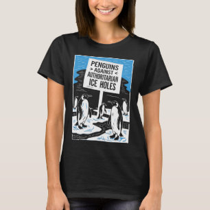 Camiseta Los pingüinos contrarios a Trump resisten a los au