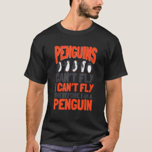 Camiseta Los pingüinos no pueden volar el emperador de aves