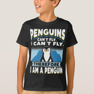 Camiseta Los pingüinos no pueden volar graciosos niños Chic