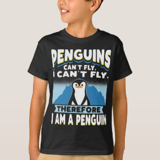 Camiseta Los pingüinos no pueden volar graciosos niños Chic