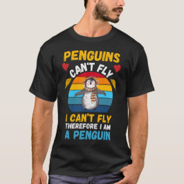 Camiseta Los pingüinos no pueden volar, no puedo volar