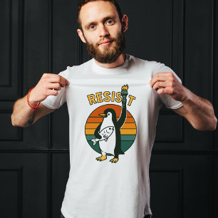 Camiseta Los pingüinos se reSISTEN A la camiseta, los pingü