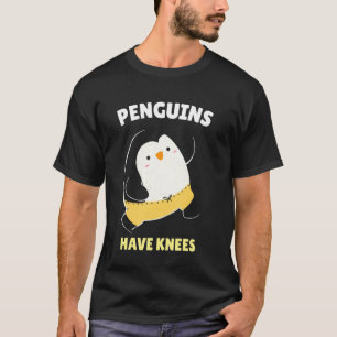 Camiseta Los Pingüinos Tienen Rodillas Datos Divertidos de 