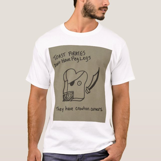 Camiseta Los piratas de la tostada no tienen piernas de (Anverso)