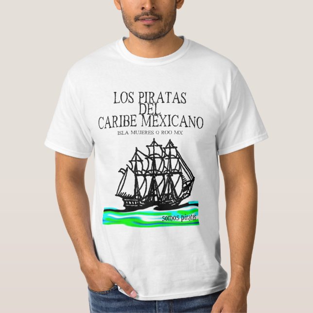 Camiseta Los Piratas del Caribe Mexicano 2012 #1 (Anverso)