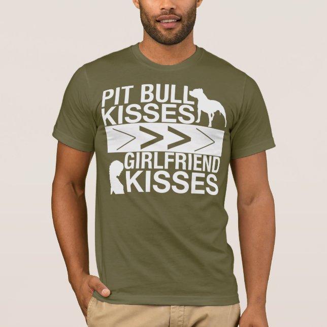 Camiseta Los pitbulls son mayores que besos de la novia (Anverso)