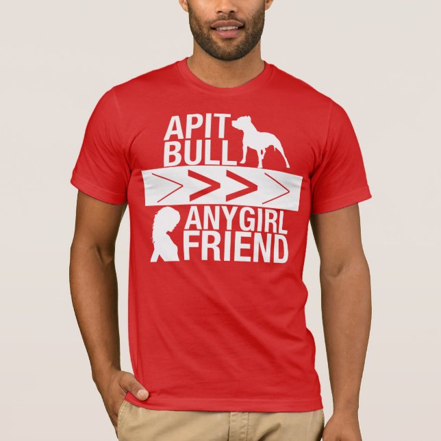 Camiseta Los pitbulls son mayores que cualquier novia (Anverso)