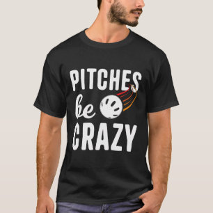 Camiseta Los Pitts Sean Locos Wiffleball Pitcher Batter Fun