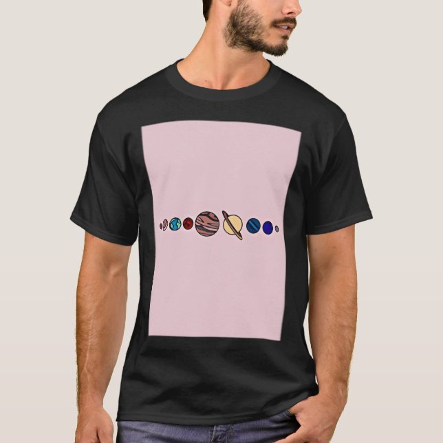 Camiseta Los planetas (Anverso)