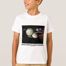 Camiseta Los planetas de nuestro sistema solar en perspecti