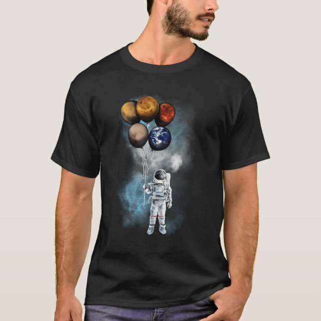 Camiseta Los Planetas Espaciales De Astronauta Del Viaje De (Anverso)