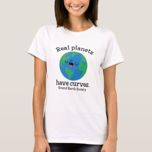 Camiseta Los Planetas Reales Tienen Curvas