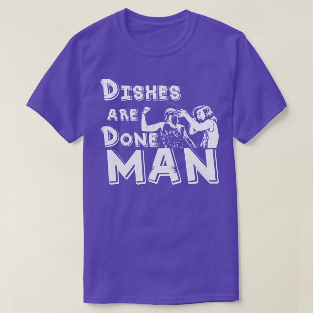 Camiseta Los platos están hechos hombre (Diseño del anverso)