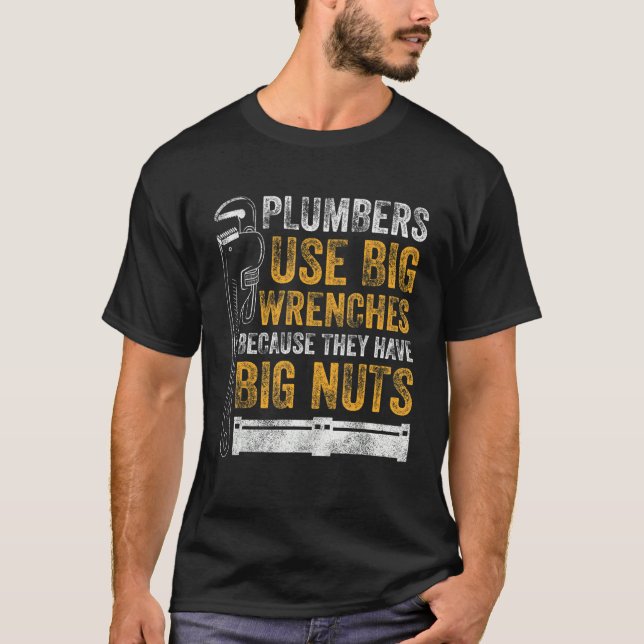 Camiseta Los Plumbers De Los Hombres Utilizan Las Pulseras  (Anverso)