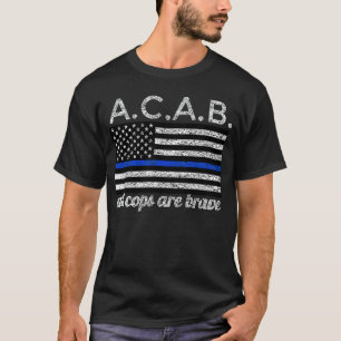 Camiseta Los policías de la bandera estadounidense son vali