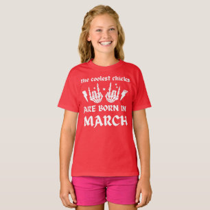 Camiseta LOS POLLOS MÁS FRÍOS NACEN EN EL cumpleaños DE MAR