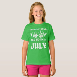 CAMISETA LOS POLLOS MÁS FRÍOS NACEN EN JULIO