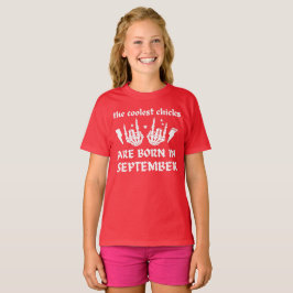 CAMISETA LOS POLLOS MÁS FRÍOS NACEN EN SEPTIEMBRE.