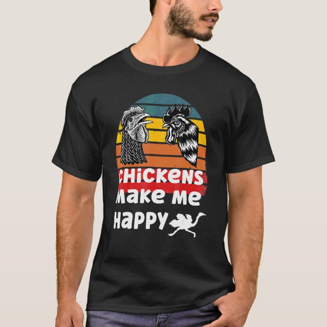 Camiseta Los pollos me hacen feliz (Anverso)