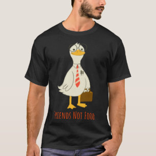 Camiseta Los pollos son amigos, no comida, verduras y verdu