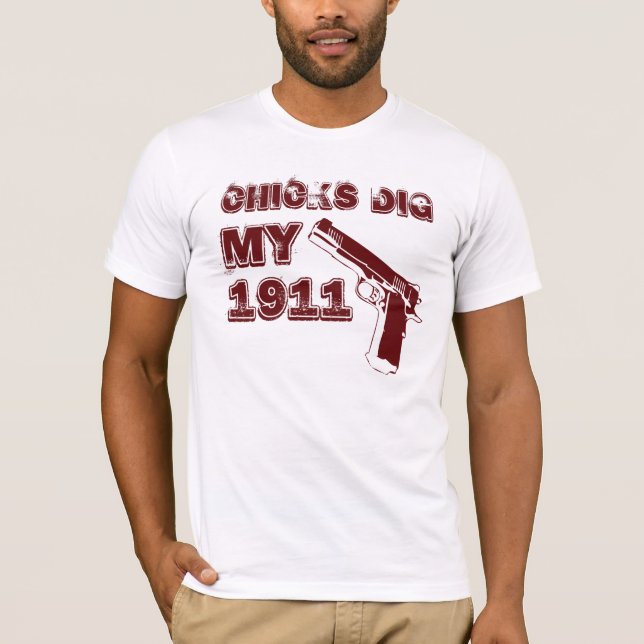 Camiseta Los polluelos cavan mi 1911 - rojo (Anverso)