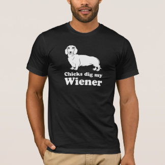 Camiseta Los polluelos cavan mi salchicha de Frankfurt