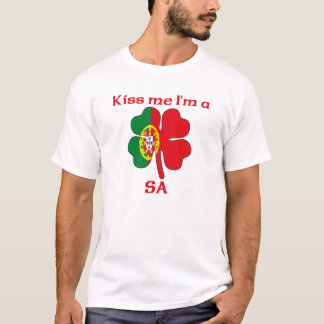 Camiseta Los portugueses personalizados me besan que soy Sa