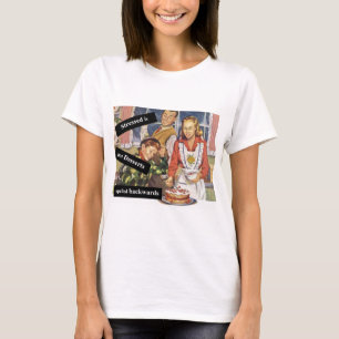 Camiseta Los postres estresados se lanzan hacia atrás