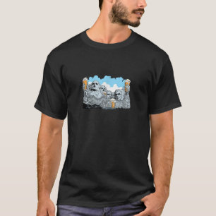 Camiseta Los Presidentes De Mt Rushmore Saludan A La Cervez