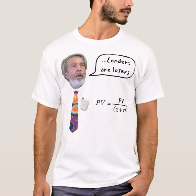 Camiseta Los prestamistas son perdedores (Anverso)