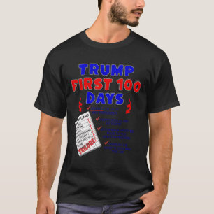 Camiseta Los primeros 100 días de Trump: las peores encuest